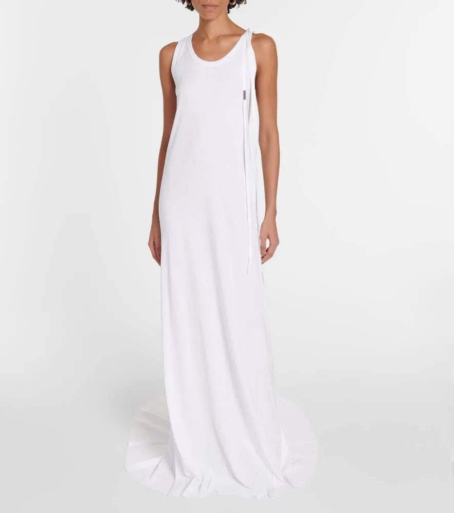 Ann Demeulemeester Fernande flared cotton gown