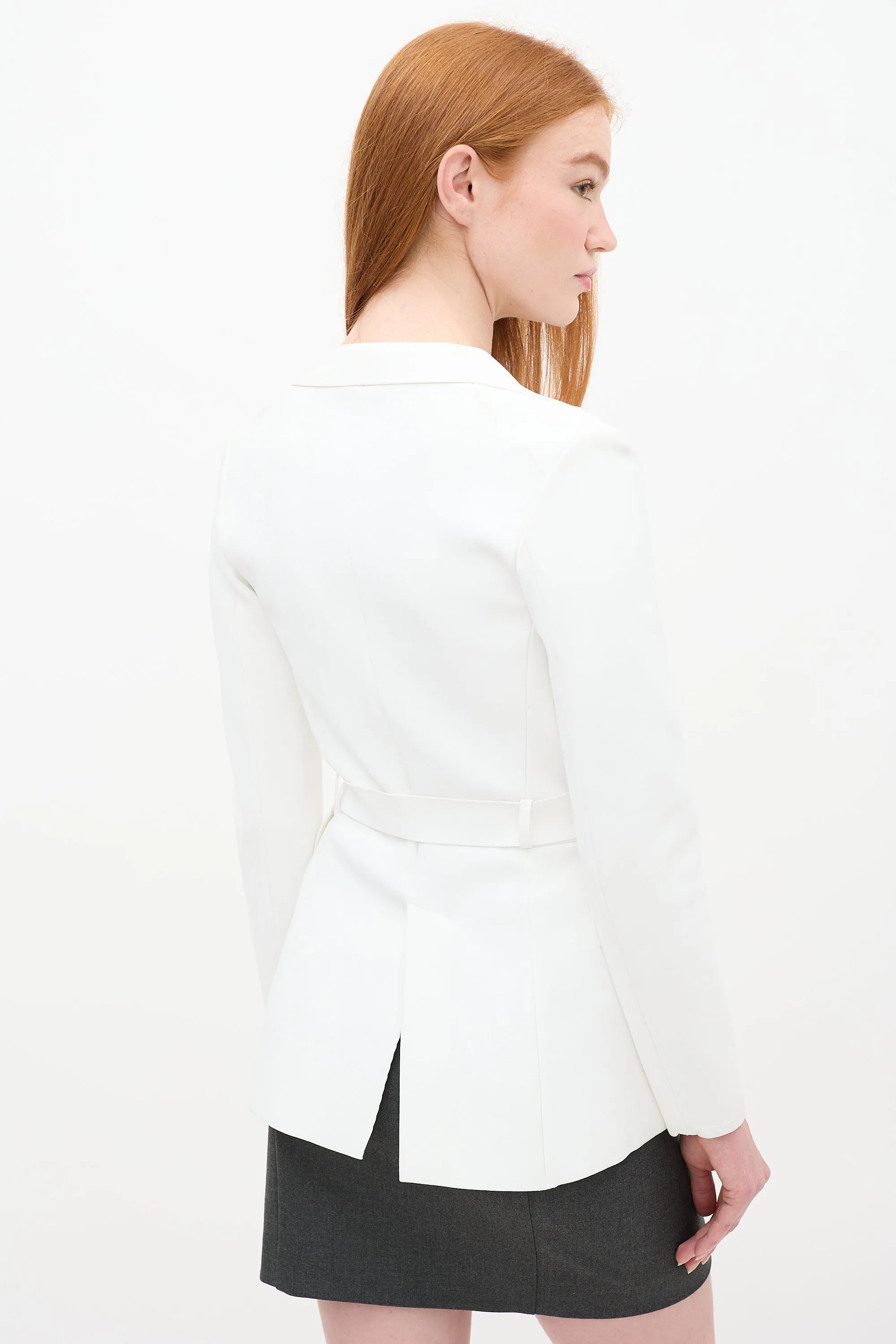 Belted Peplum Jacket