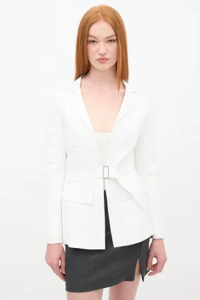 Belted Peplum Jacket