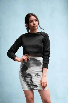 BROKENFACE #1 Pencil Skirt