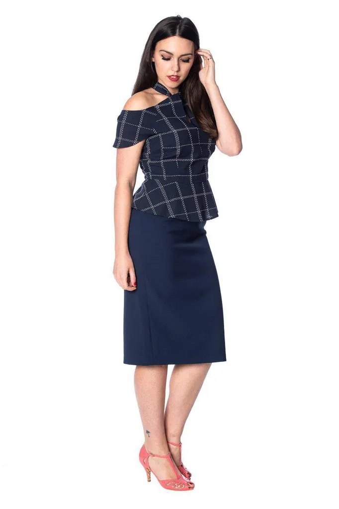 Chill Checks Peplum Top