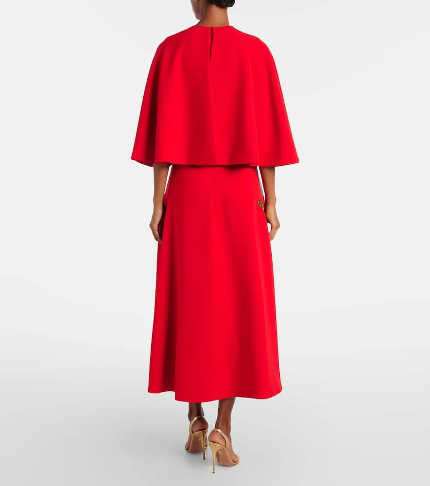 Costarellos Emlynn embroidered sequined crêpe gown