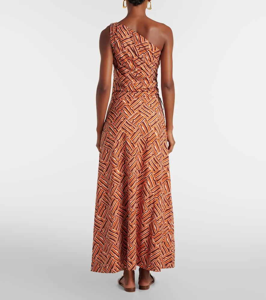 Faithfull Alskar striped cotton poplin maxi dress