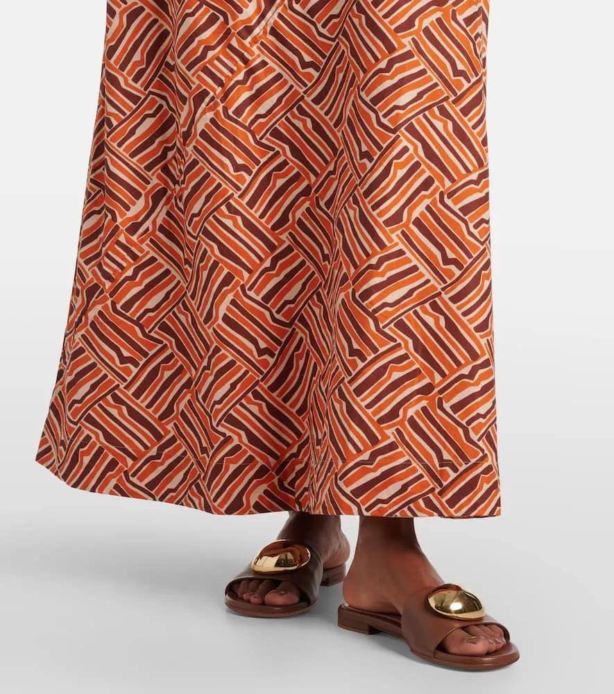 Faithfull Alskar striped cotton poplin maxi dress