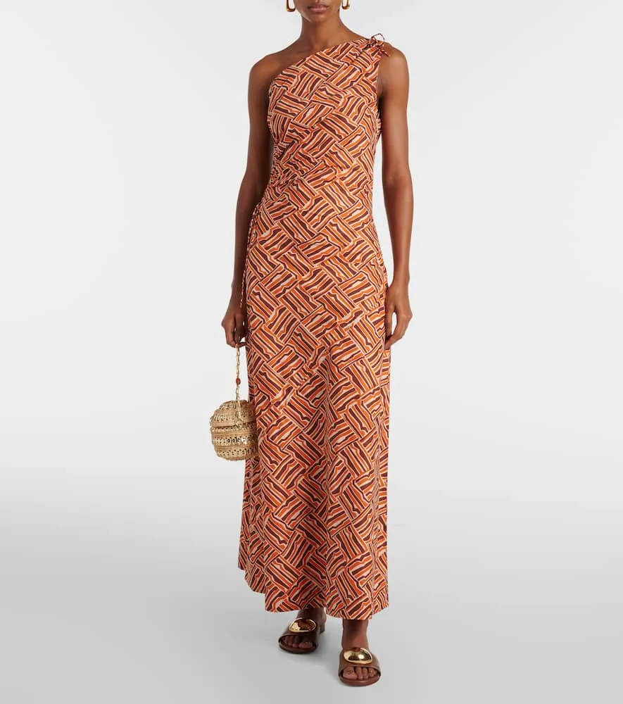 Faithfull Alskar striped cotton poplin maxi dress