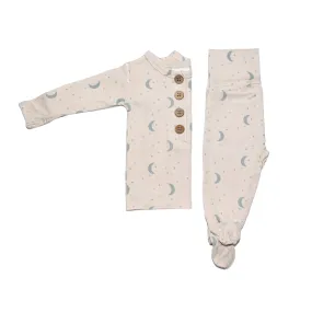 Top   Bottoms Set - Blue Stardust
